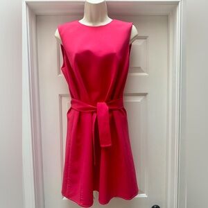 New Oscar De La Renta Fuschsia Wool Bland Dress. Made in Italy. Pre-spring 2023